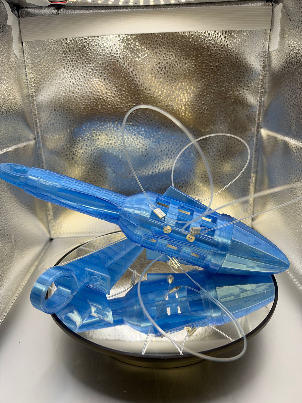 The Rocket Toss V7 8oz with intergrated sand stake transparent blue (free USPS Shipping)